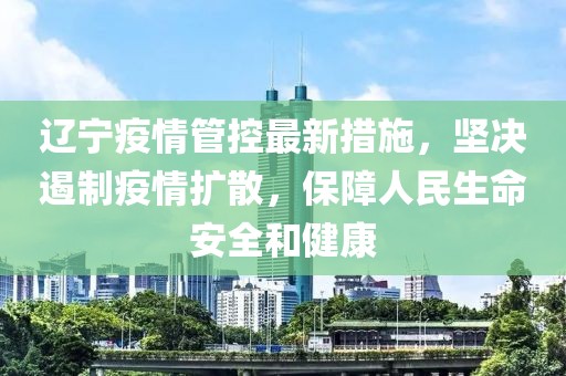 辽宁全面防控疫情，精准施策共筑安全防线
